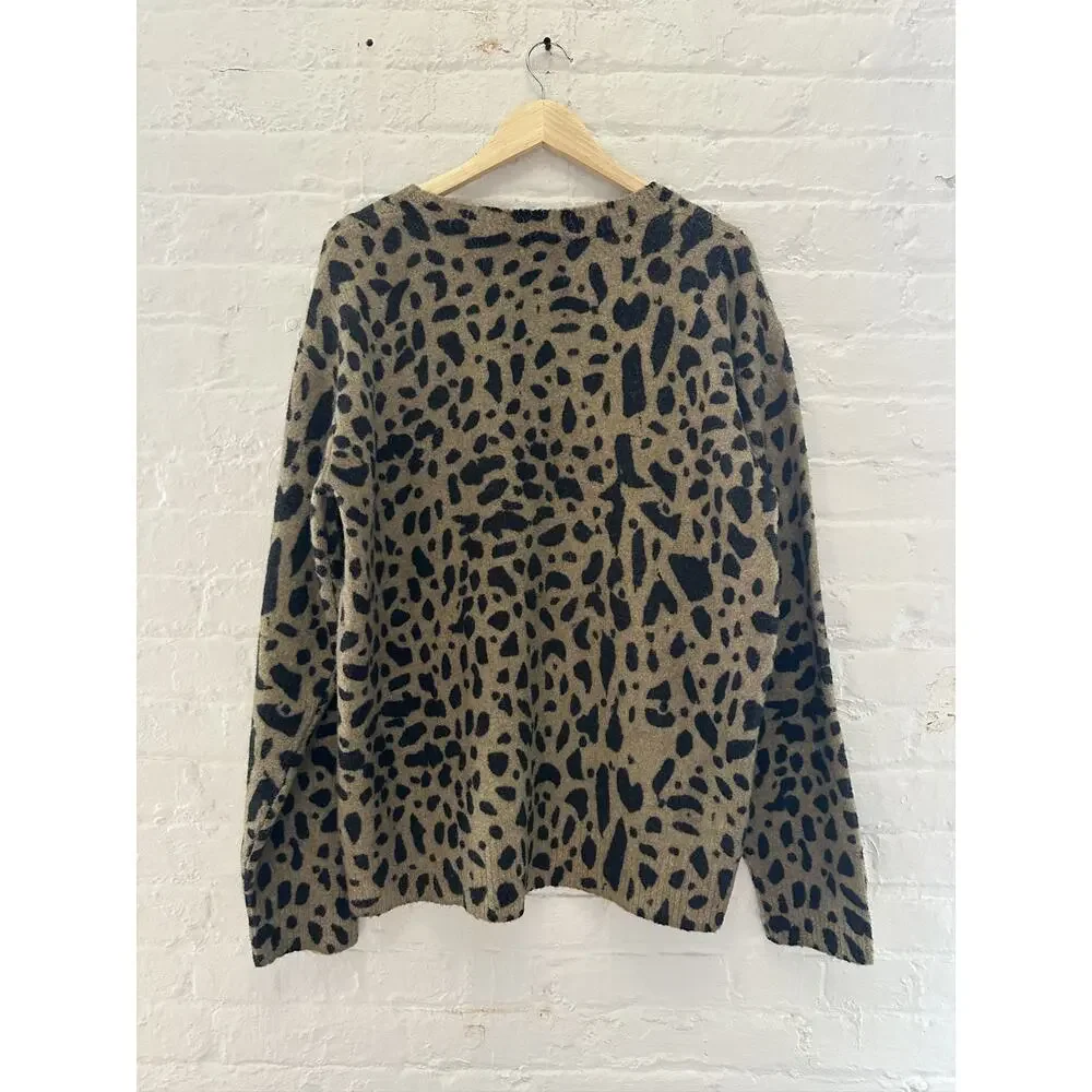 Dries Van Noten Leopard Print Sweater